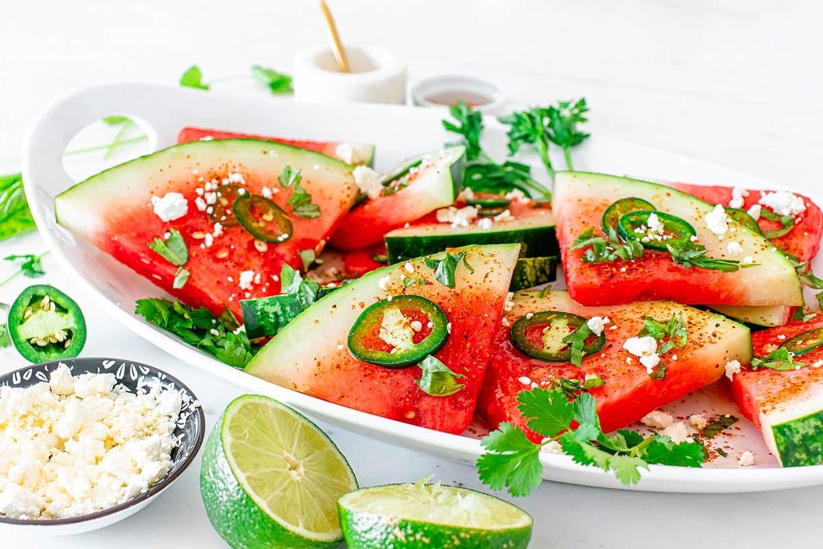 Spicy Watermelon Jalapeno Salad 1
