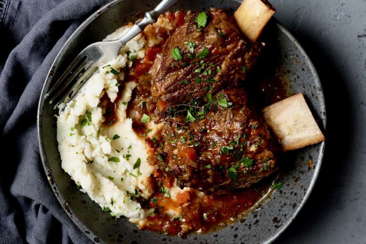 Stout Braised Beef Short Ribs and Colcannon.