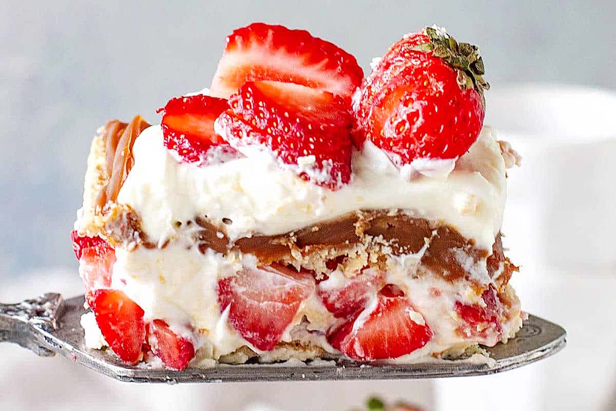 Strawberry Icebox Cake.