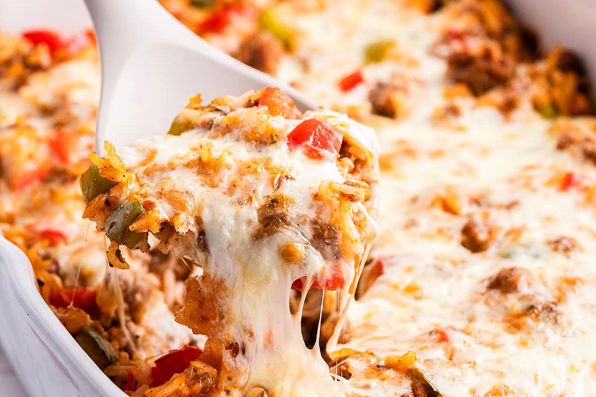 Stuffed Bell Pepper Casserole. 