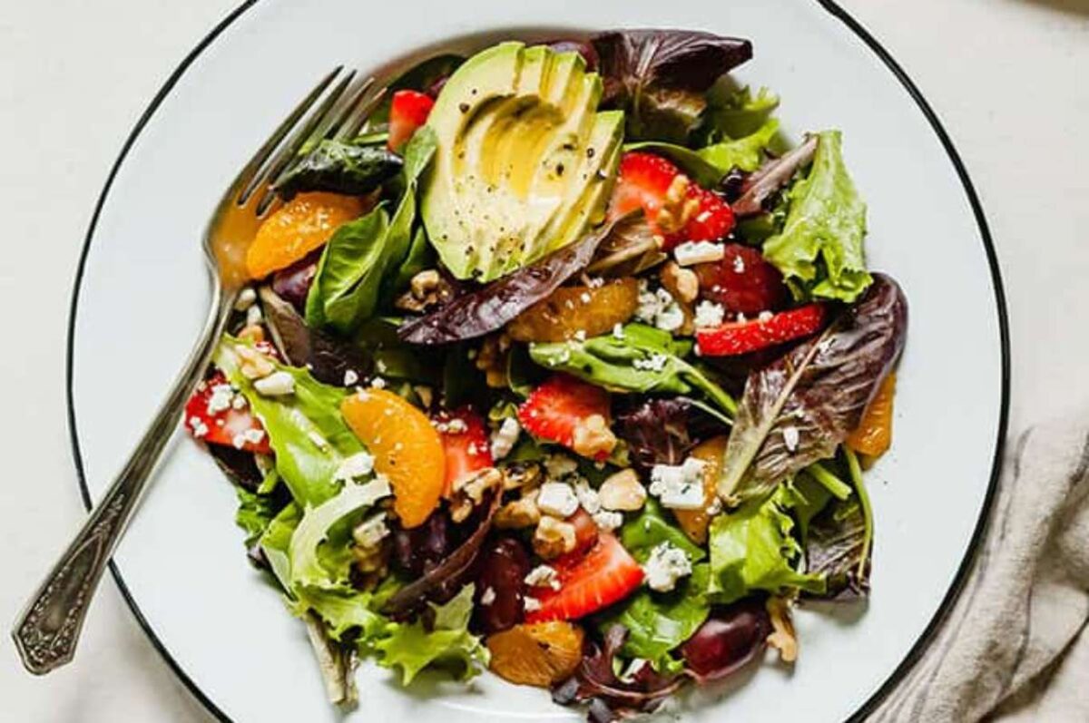 Summer Salad With Fruit. 