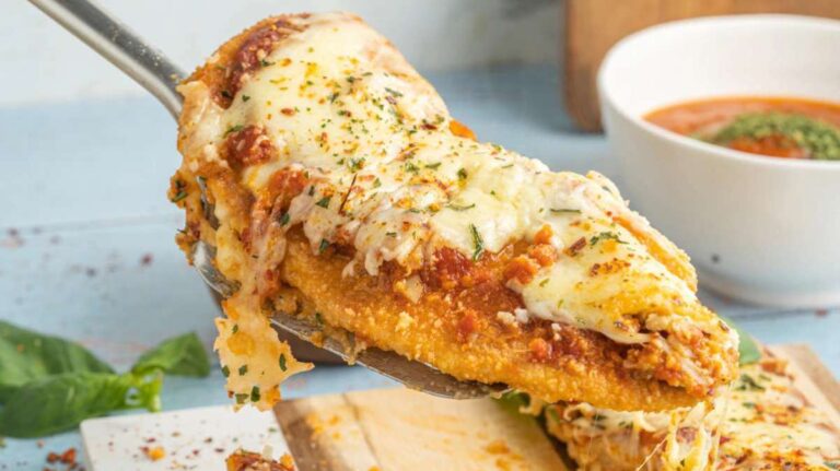 Super Crispy Keto Chicken Parmesan.