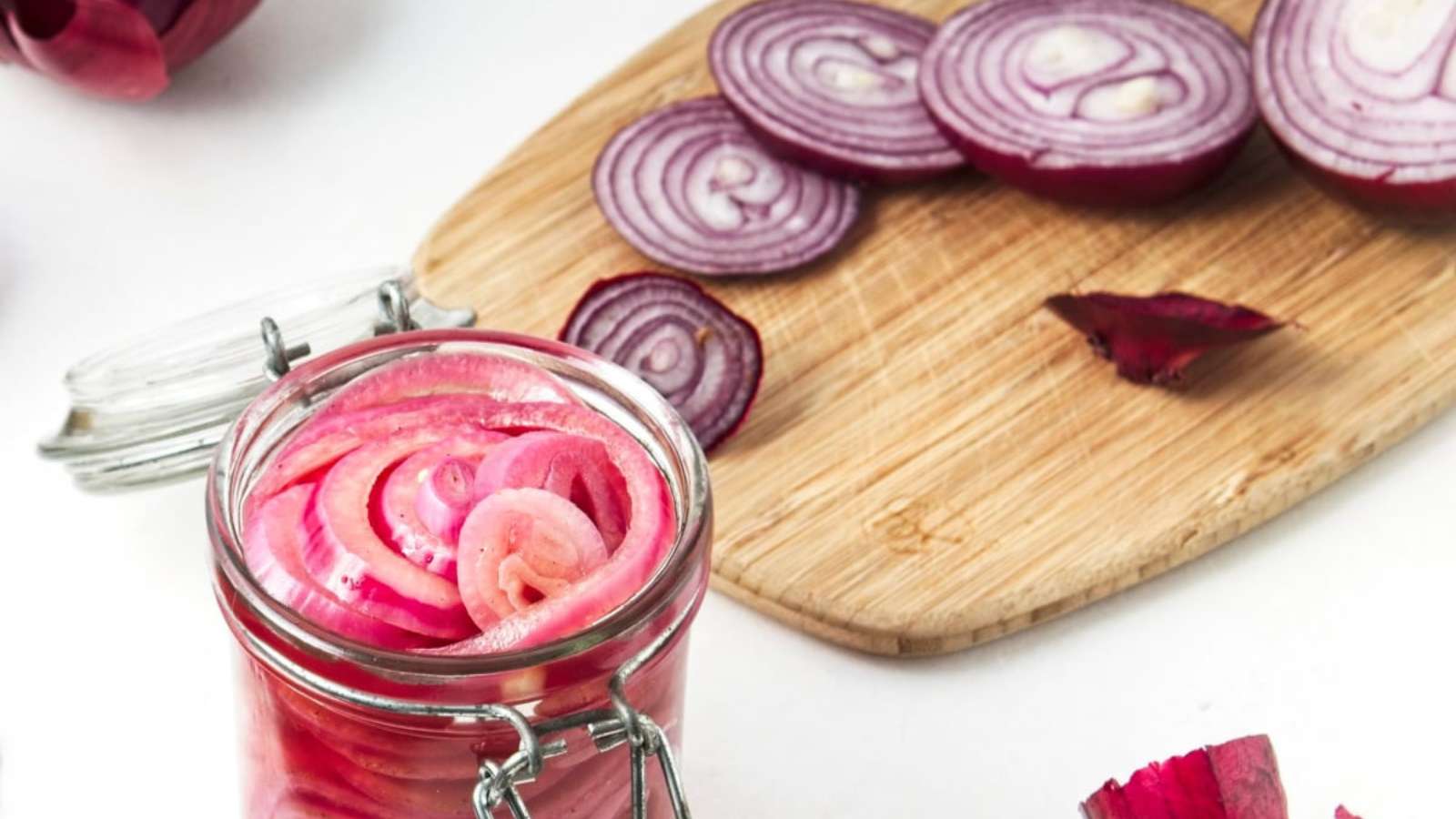 Quick Mexican Pickled Onions recipe by Swirls of Flavor.