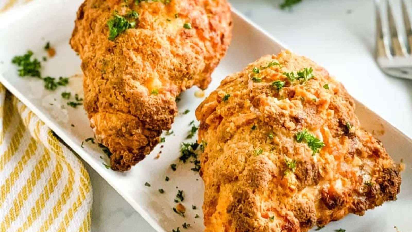 Bisquick Oven Fried Chicken recipe by The Feathered Nester.