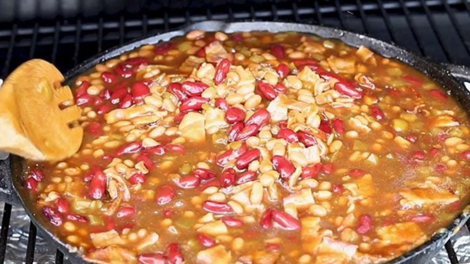 Smoked Baked Beans recipe by The Slow Roasted Italian.