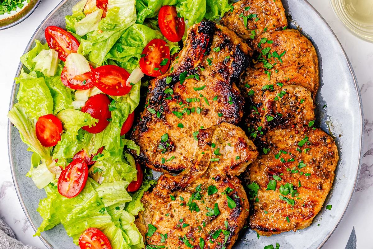 The BEST Grilled Pork Chop Marinade Recipe