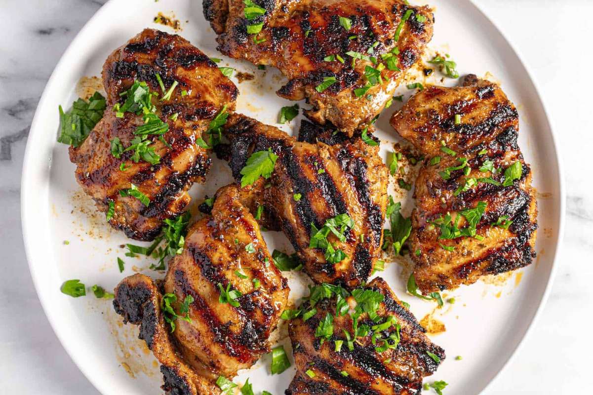 The Best Grilled Chicken Thighs Recipe.