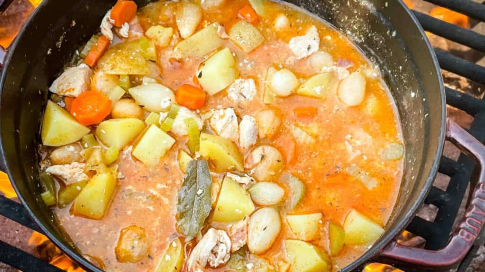 Chicken Campfire Stew recipe by Three Olives Branch.