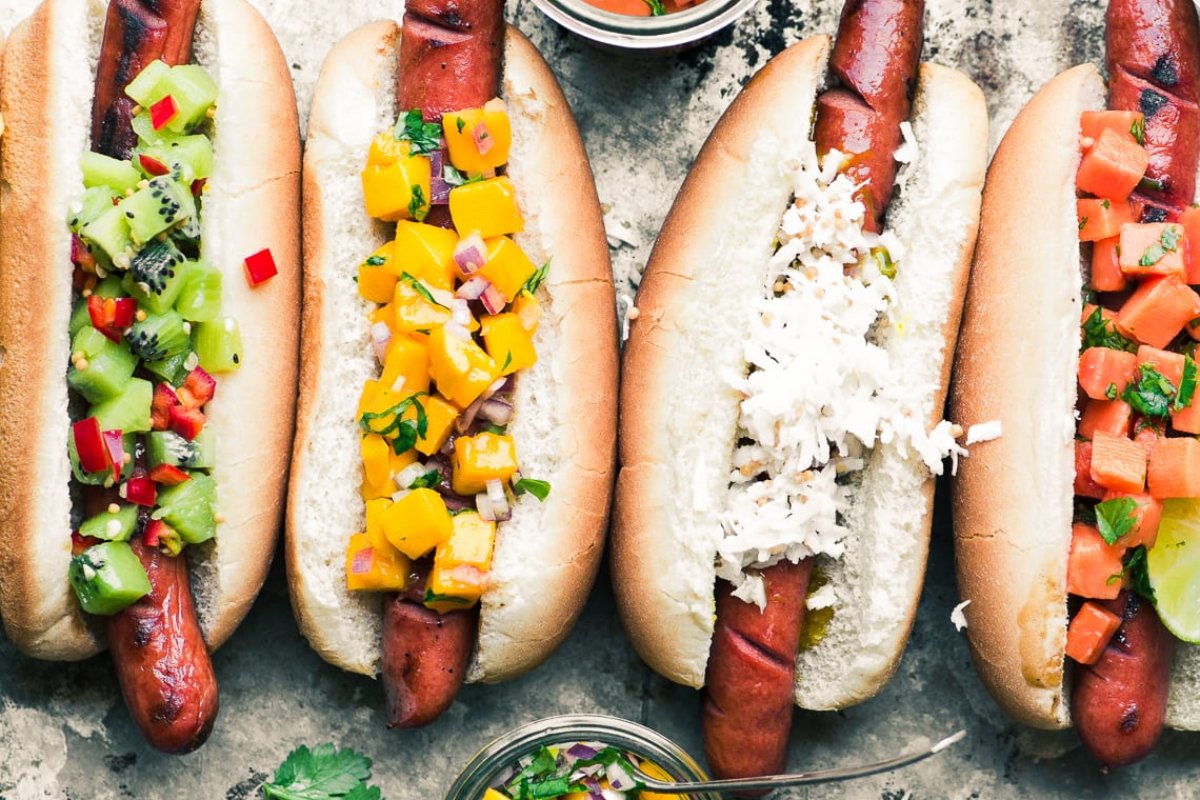 Tropical Hot Dog Bar. 