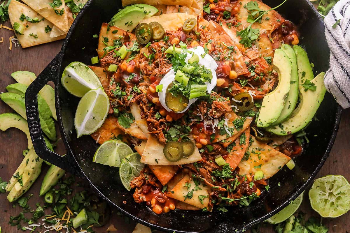 Chipotle Pulled Pork Nachos.
