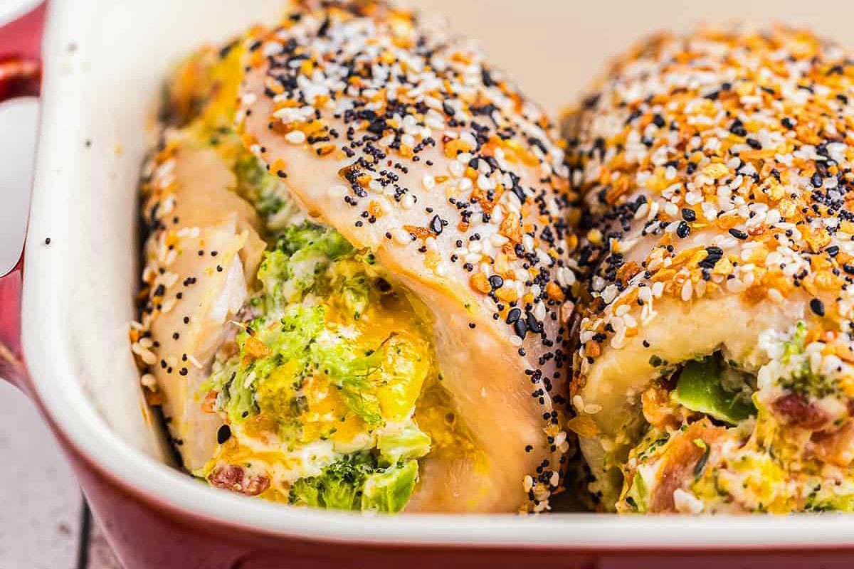 Everything Stuffed Chicken Breast Recipe. 