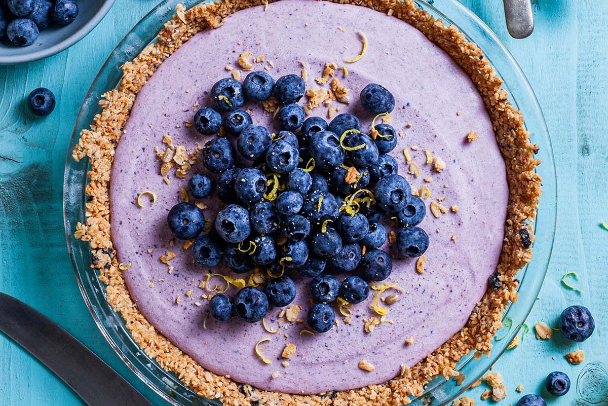 Lemon Blueberry Crunch Pie.