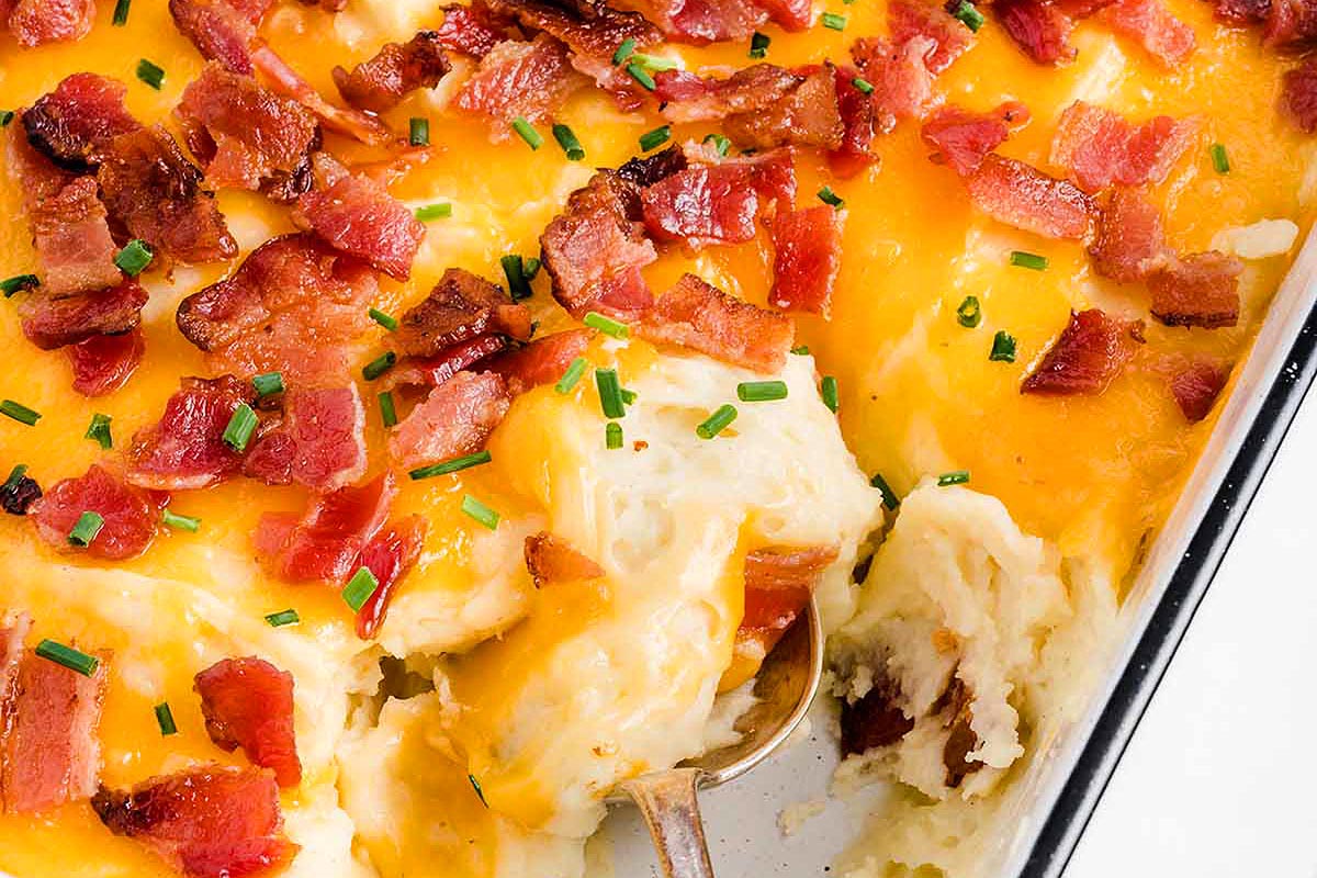 Mashed Potato Casserole. 
