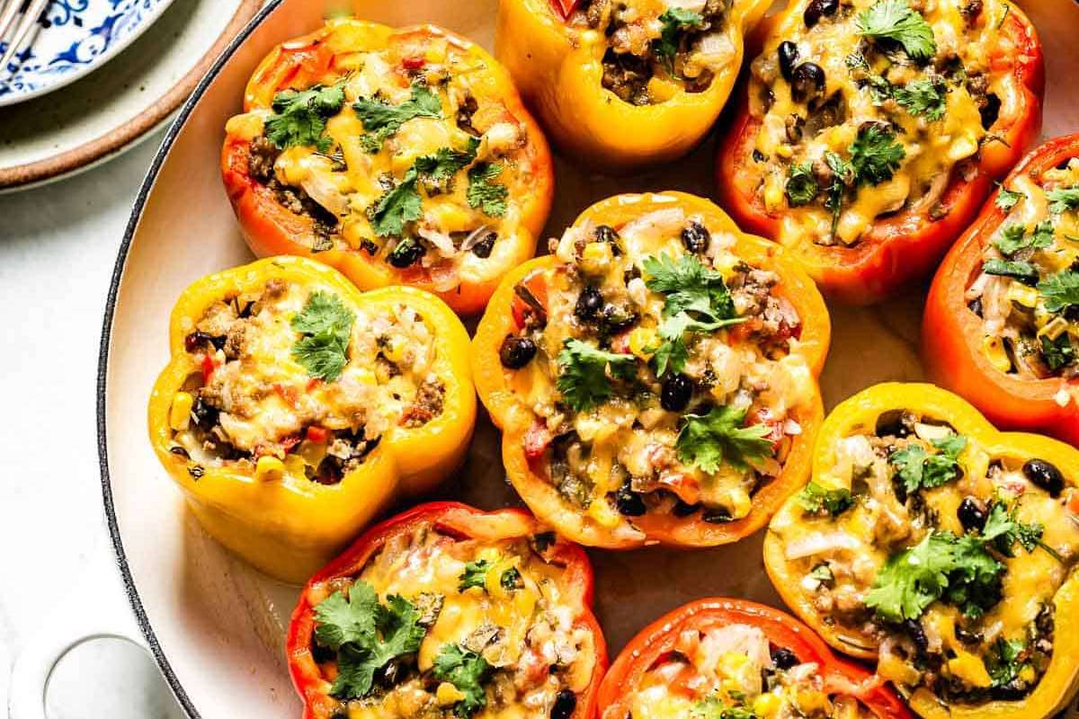 Mexican Stuffed Bell Peppers Recipe. 