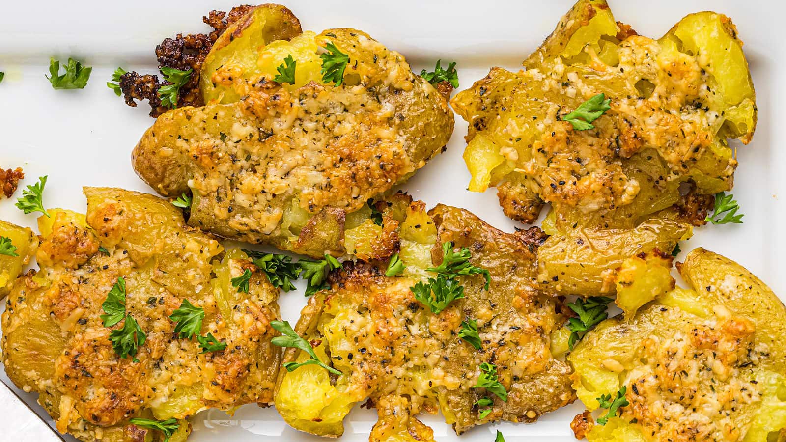 Parmesan Crusted Potatoes recipe by Cheerful Cook.