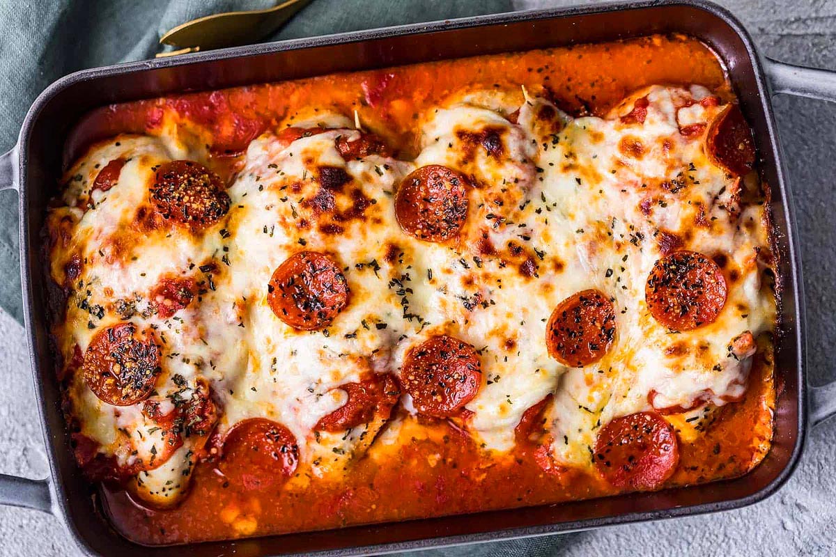 Pizza Chicken Bake. 