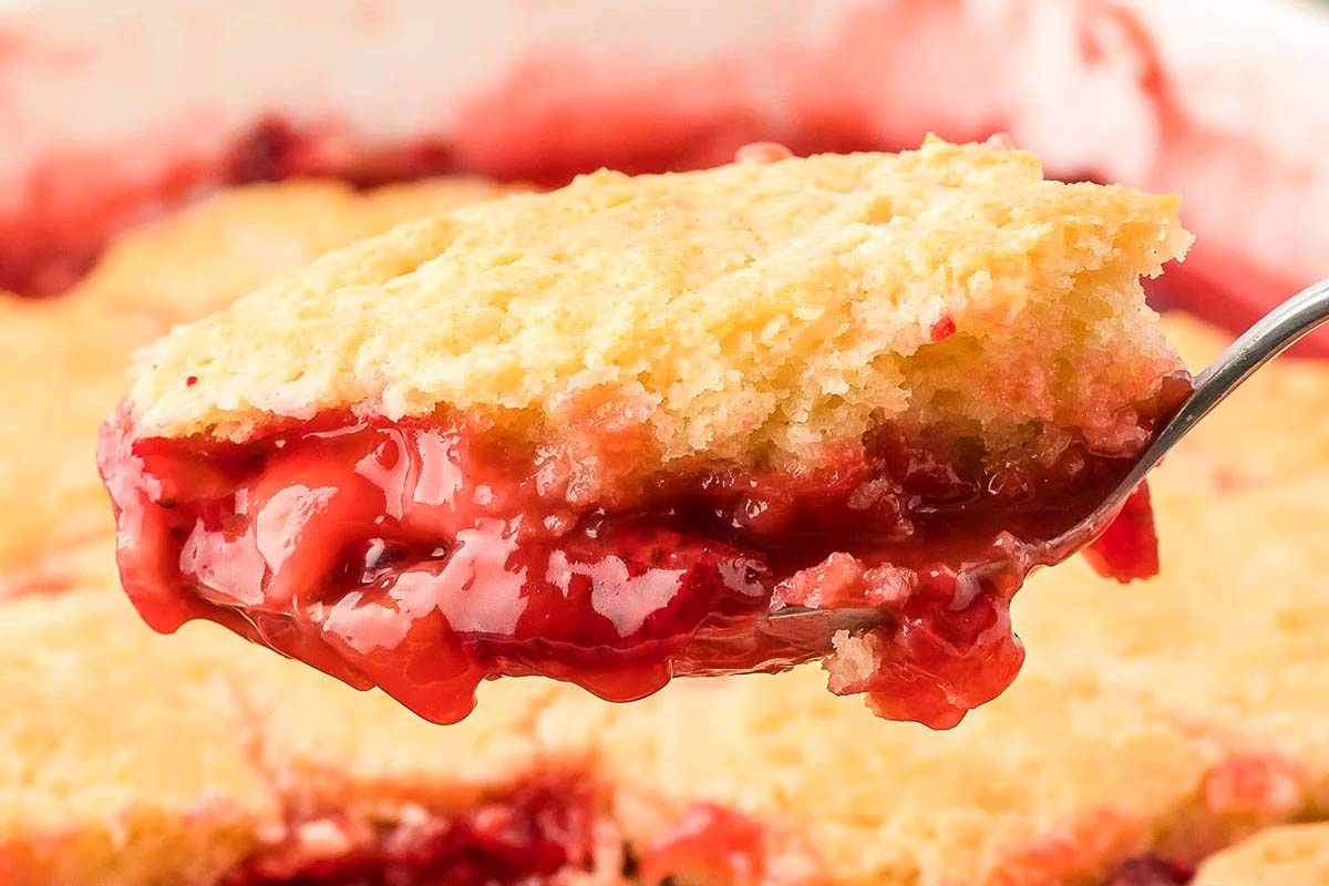 Strawberry Cobbler. 