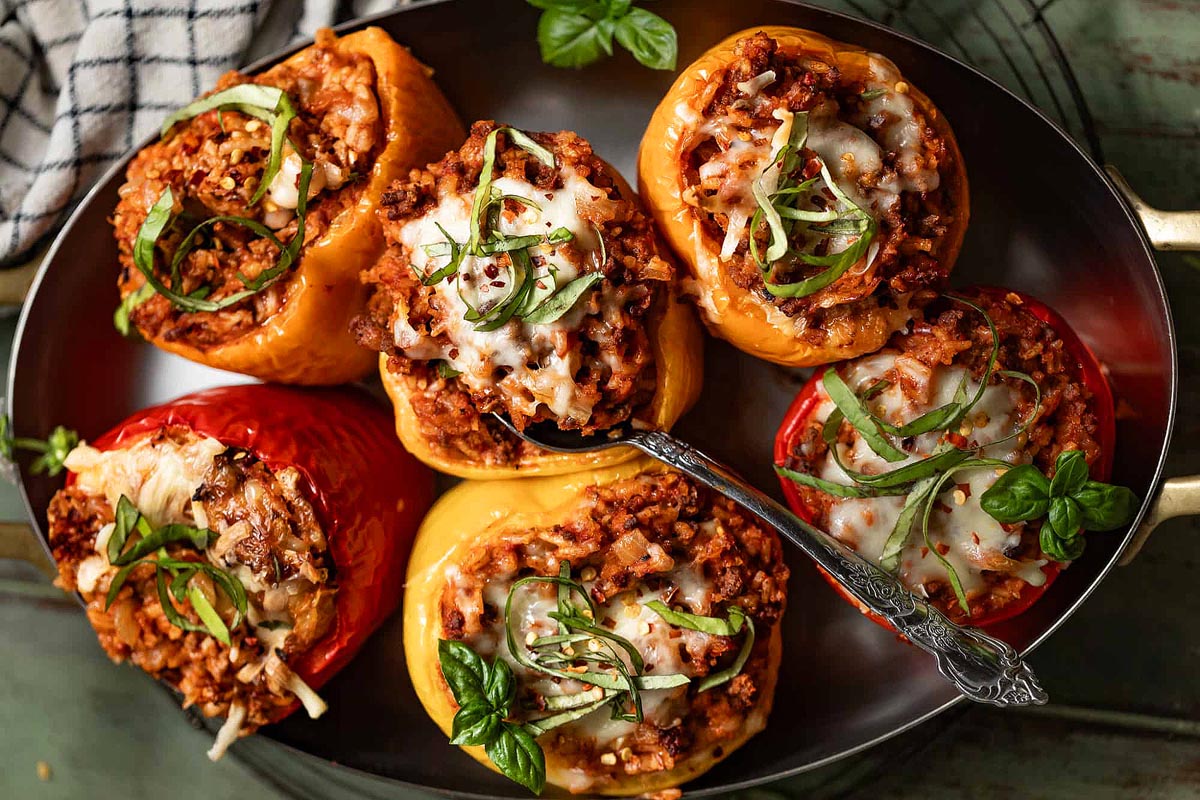 Italian Stuffed Peppers Recipe.