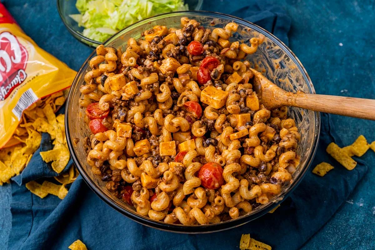 Taco Pasta Salad. 