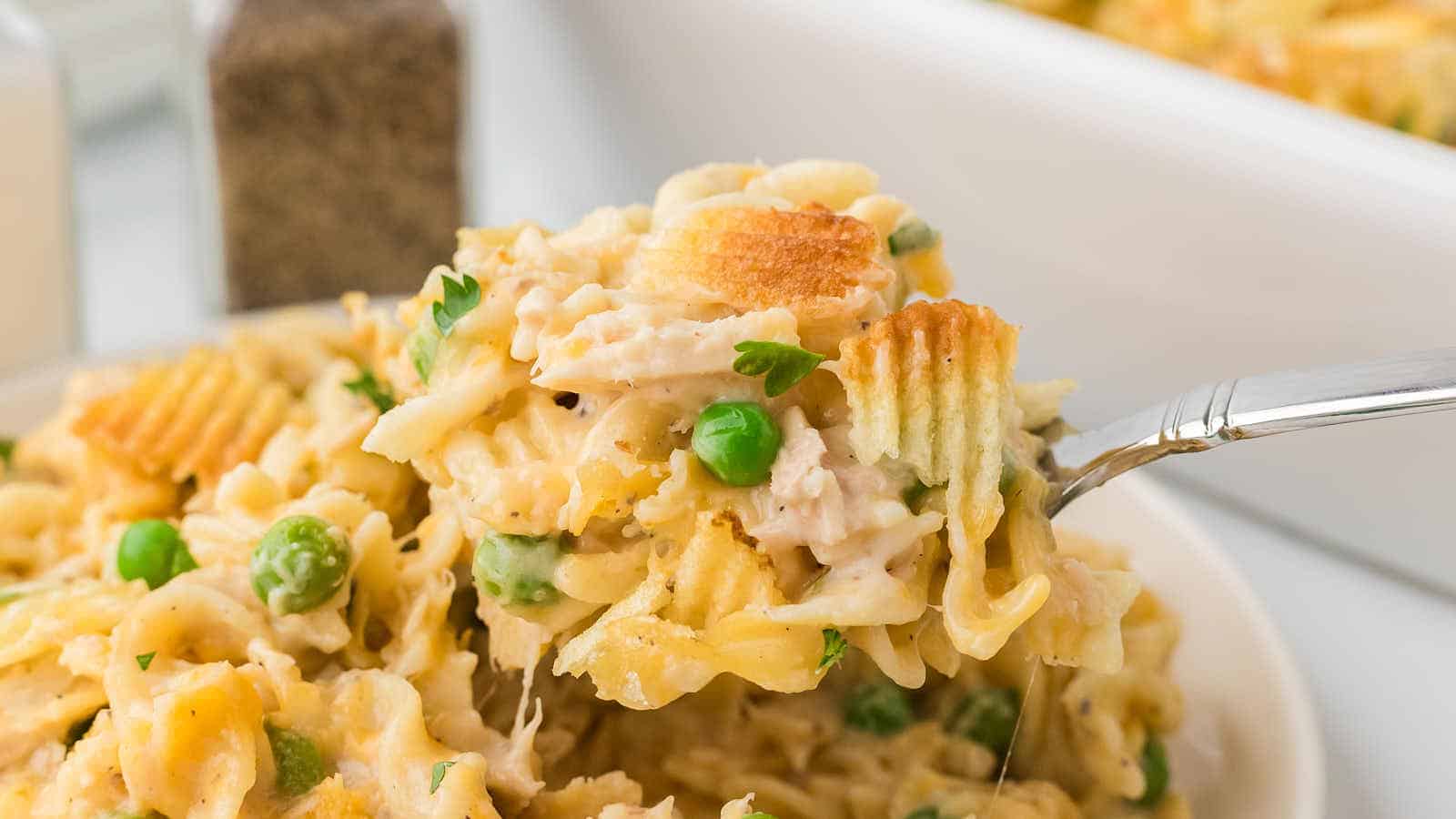 Tuna Casserole recipe by Cheerful Cook.