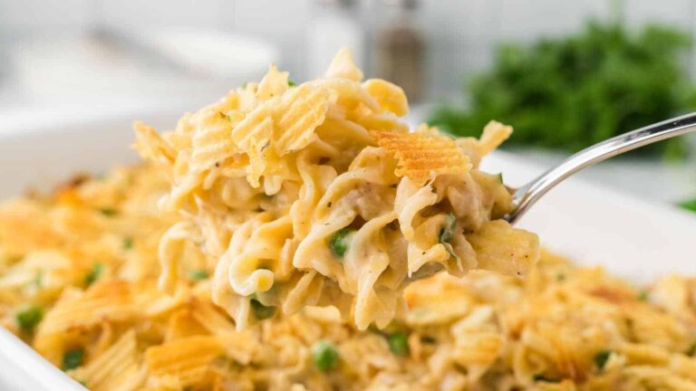 Tuna Noodle Casserole recipe by Cheerful Cook.