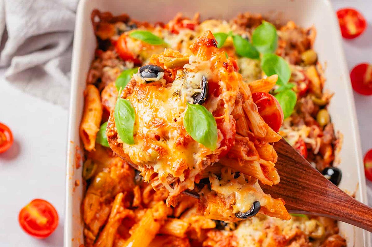 Tuna Pasta Casserole. 
