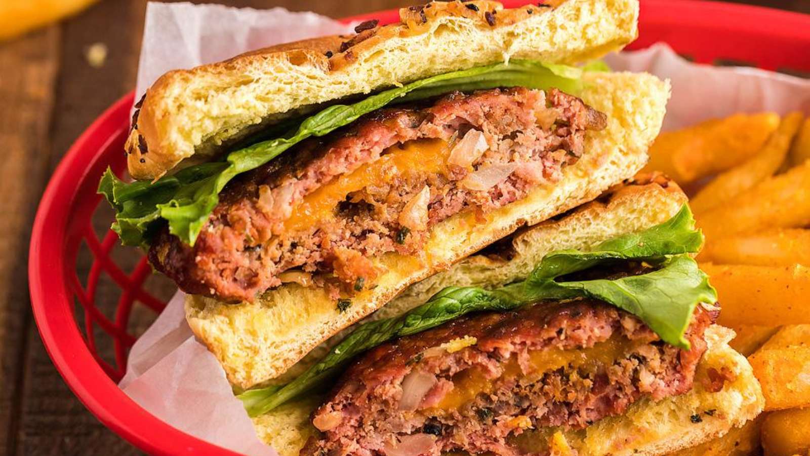 Smoked Cheddar Bacon Stuffed Burgers recipe by xoxoBella.