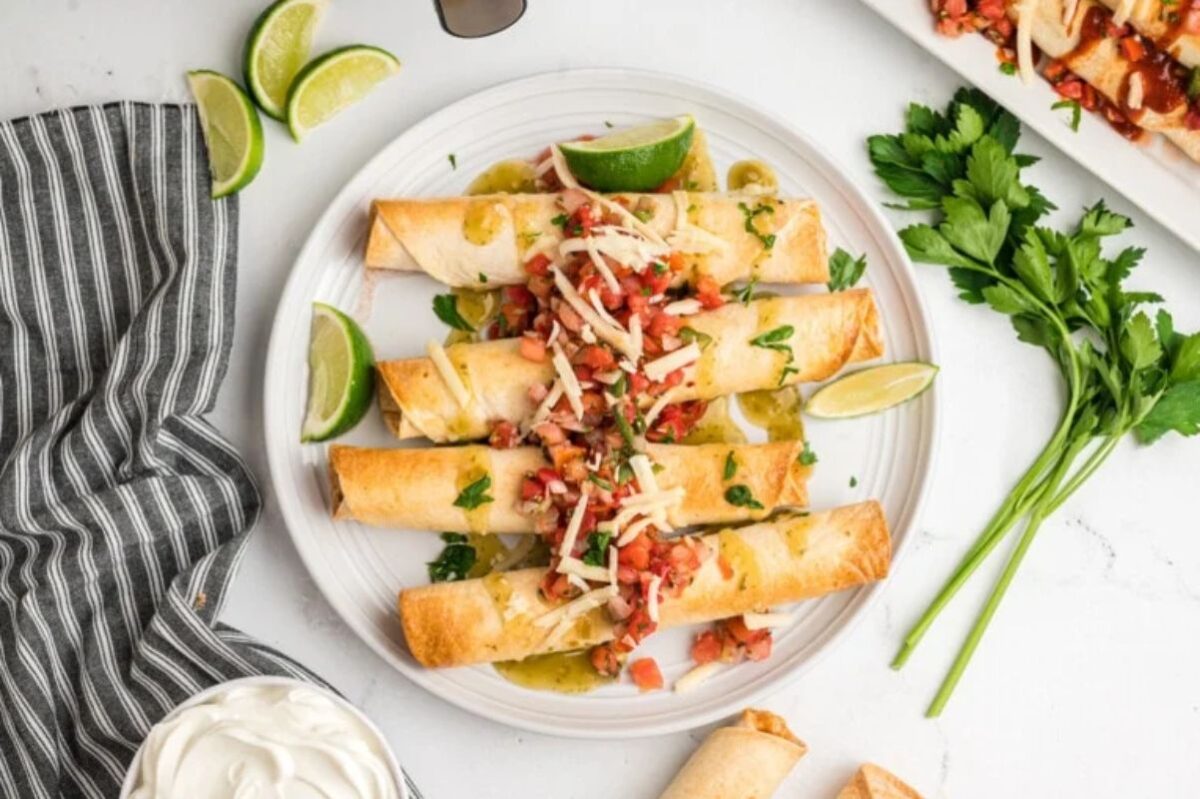 Air Fryer Chicken Taquitos
