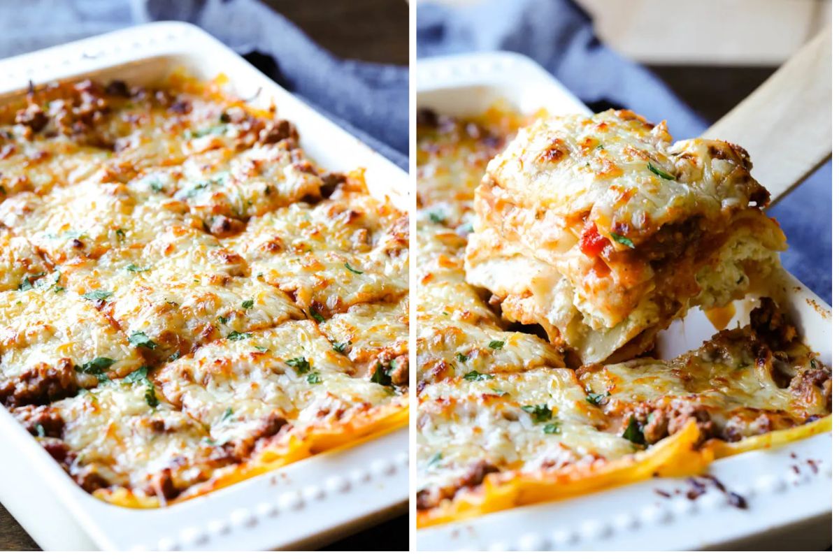 Basic Lasagna Recipe With Ground Beef. 