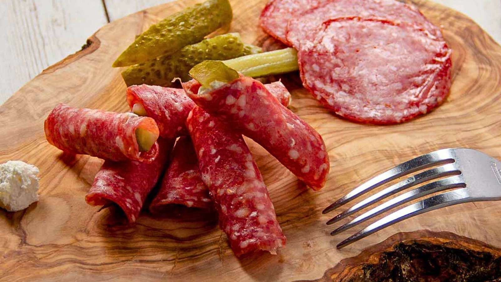 Salami Roll-Ups recipe by Cheerful Cook.
