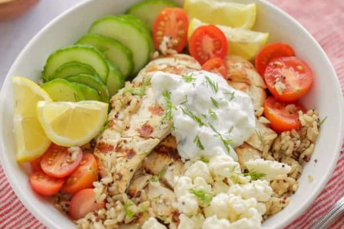 Chicken Gyro Bowl.