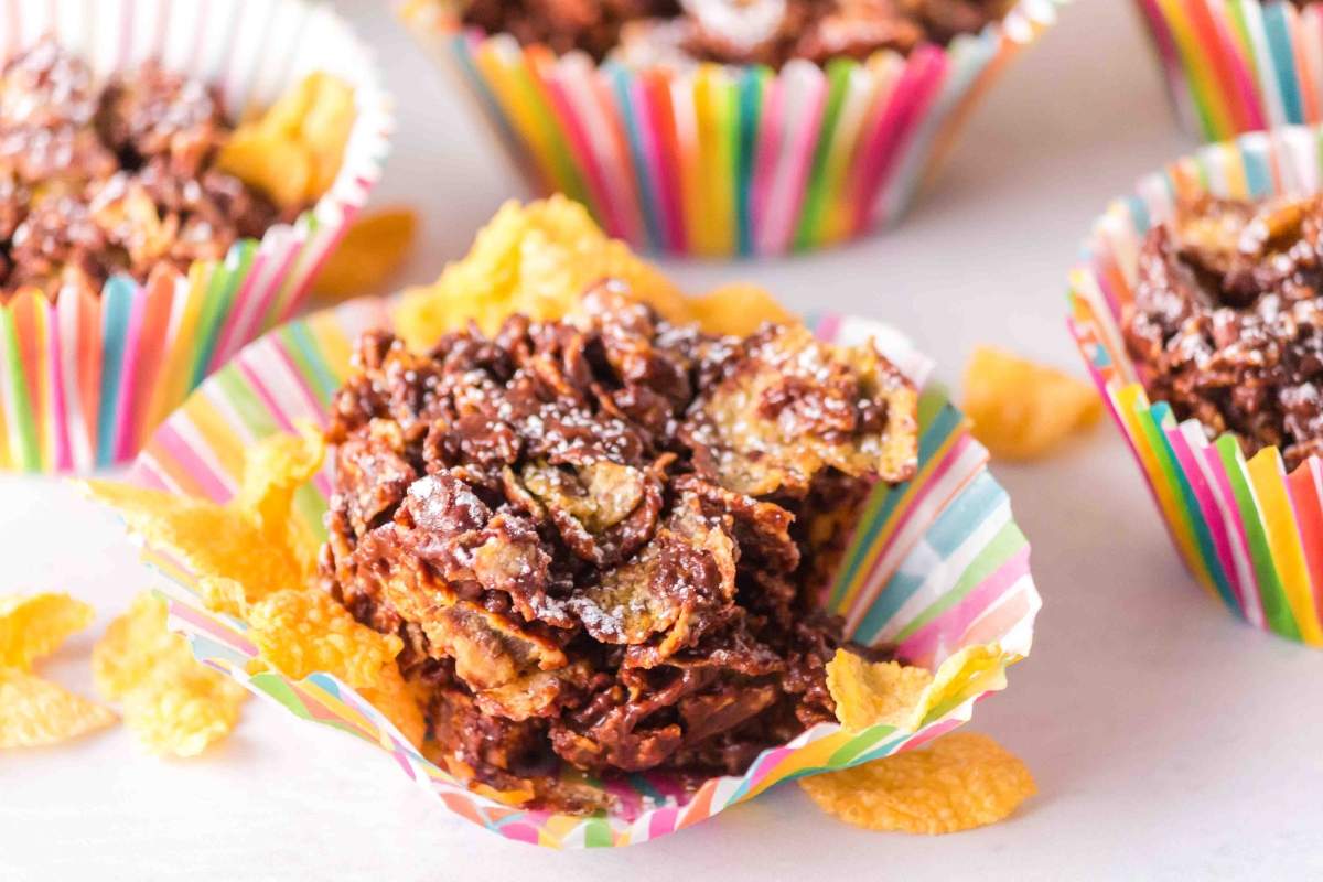 Chocolate Cornflake Cakes.