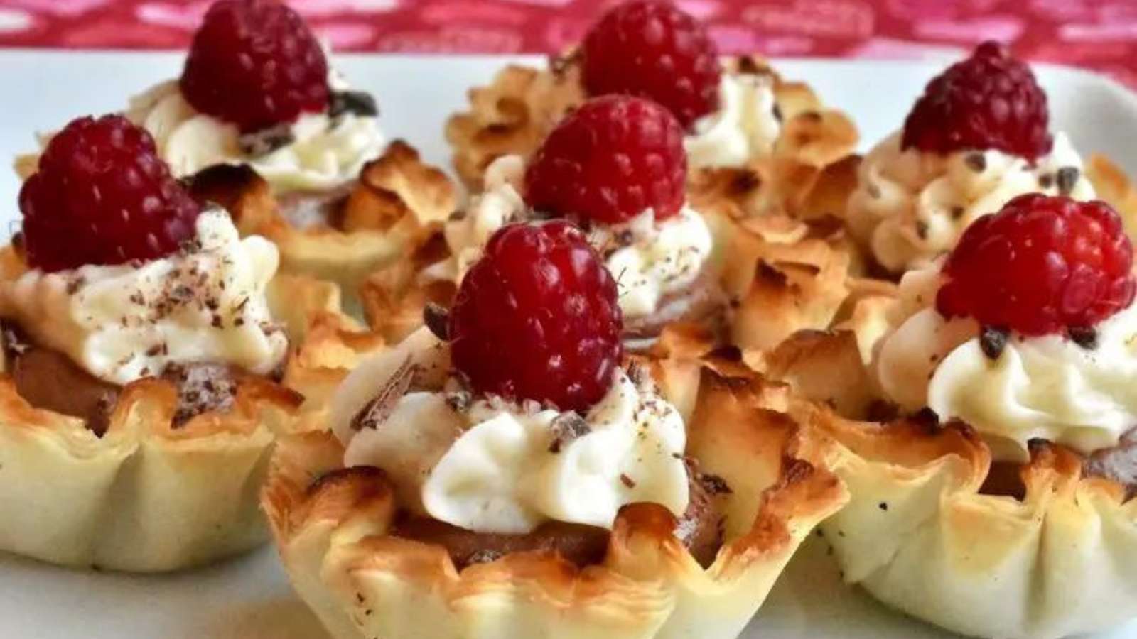 Chocolate Mousse Phyllo Cups recipe by Knife and Paddle.