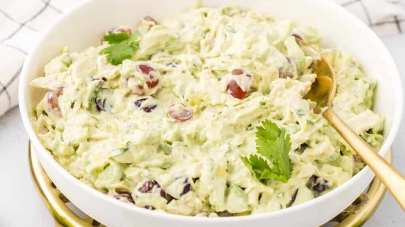 Avocado Chicken Salad recipe by Living Chirpy.