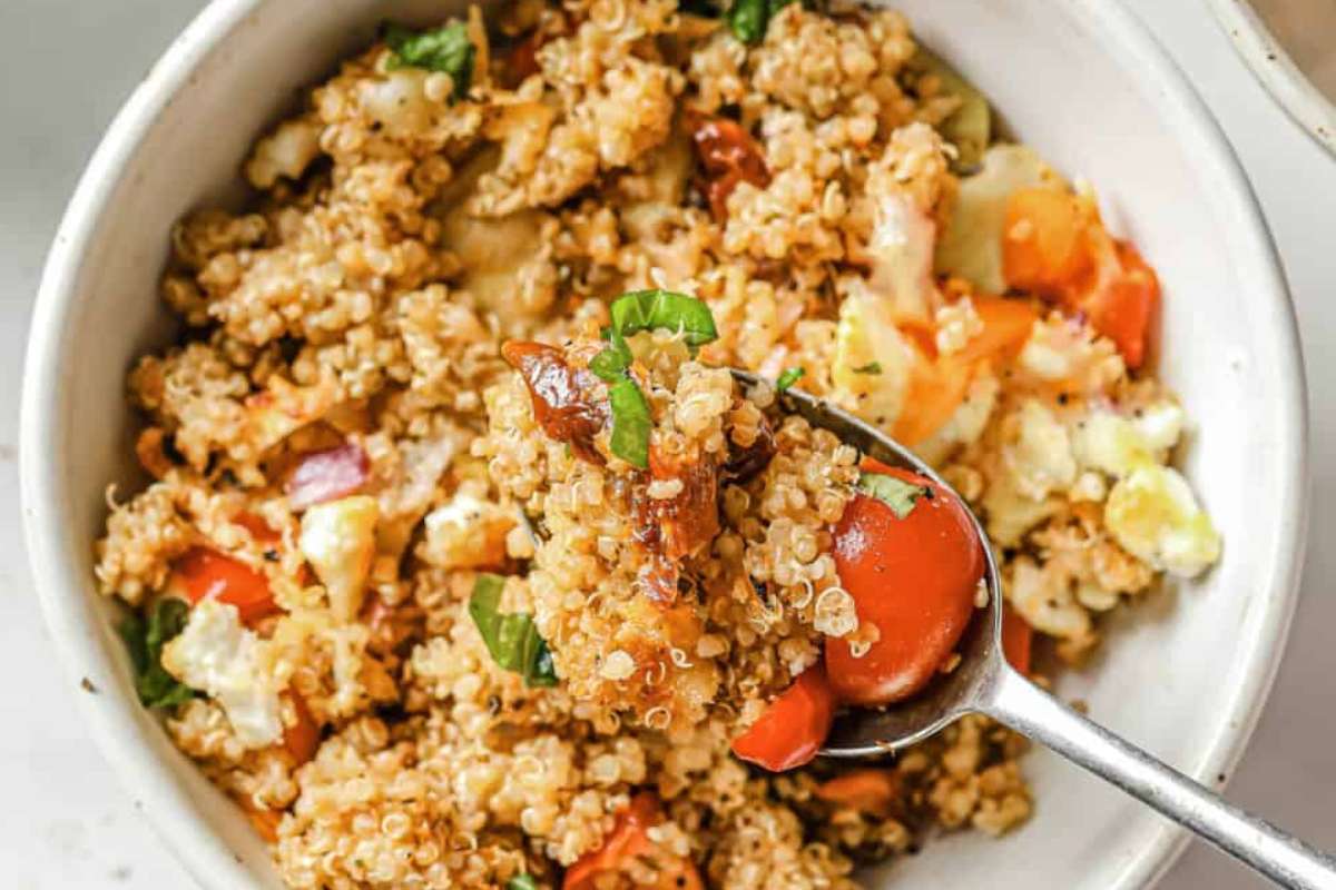 Mediterranean Quinoa Casserole. 