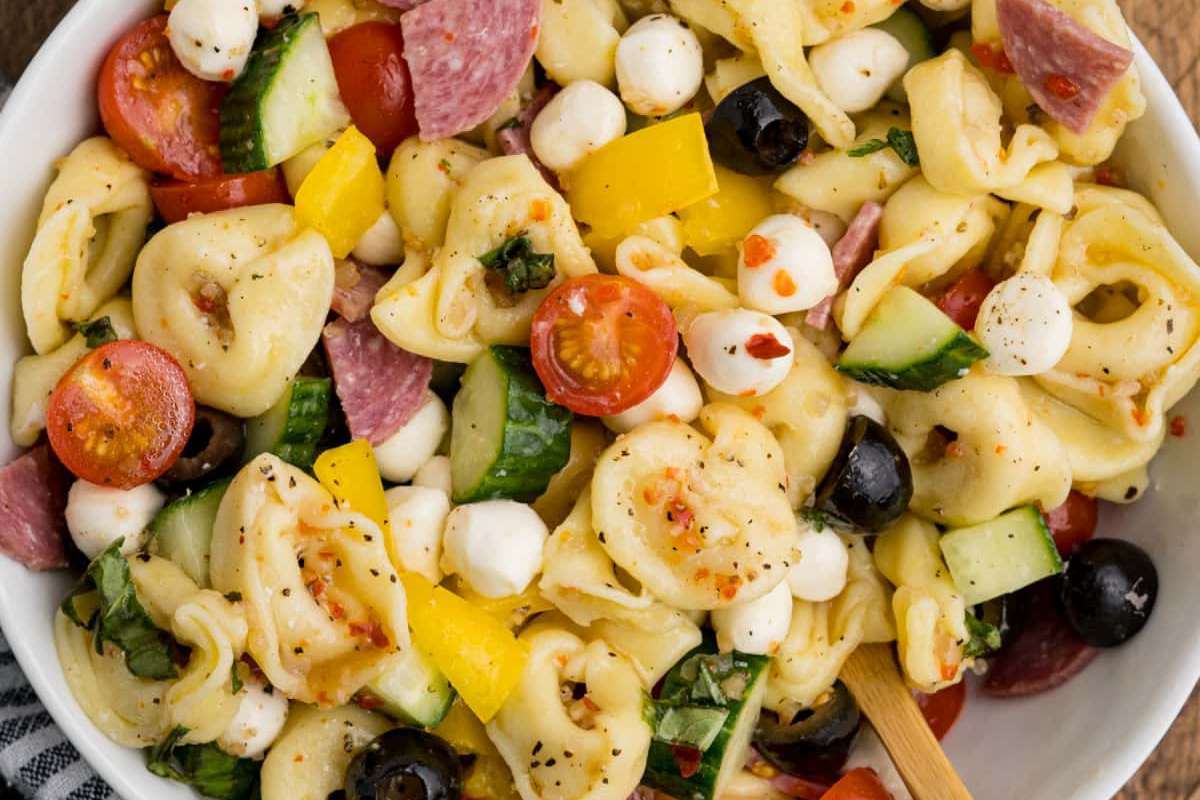 Mediterranean Tortellini Caprese Salad (Costco Copycat).