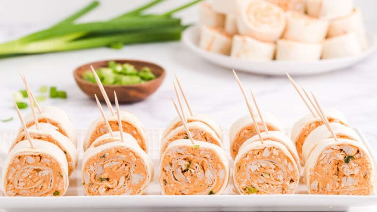 Buffalo Chicken Pinwheels recipe by Princess Pinky Girl.