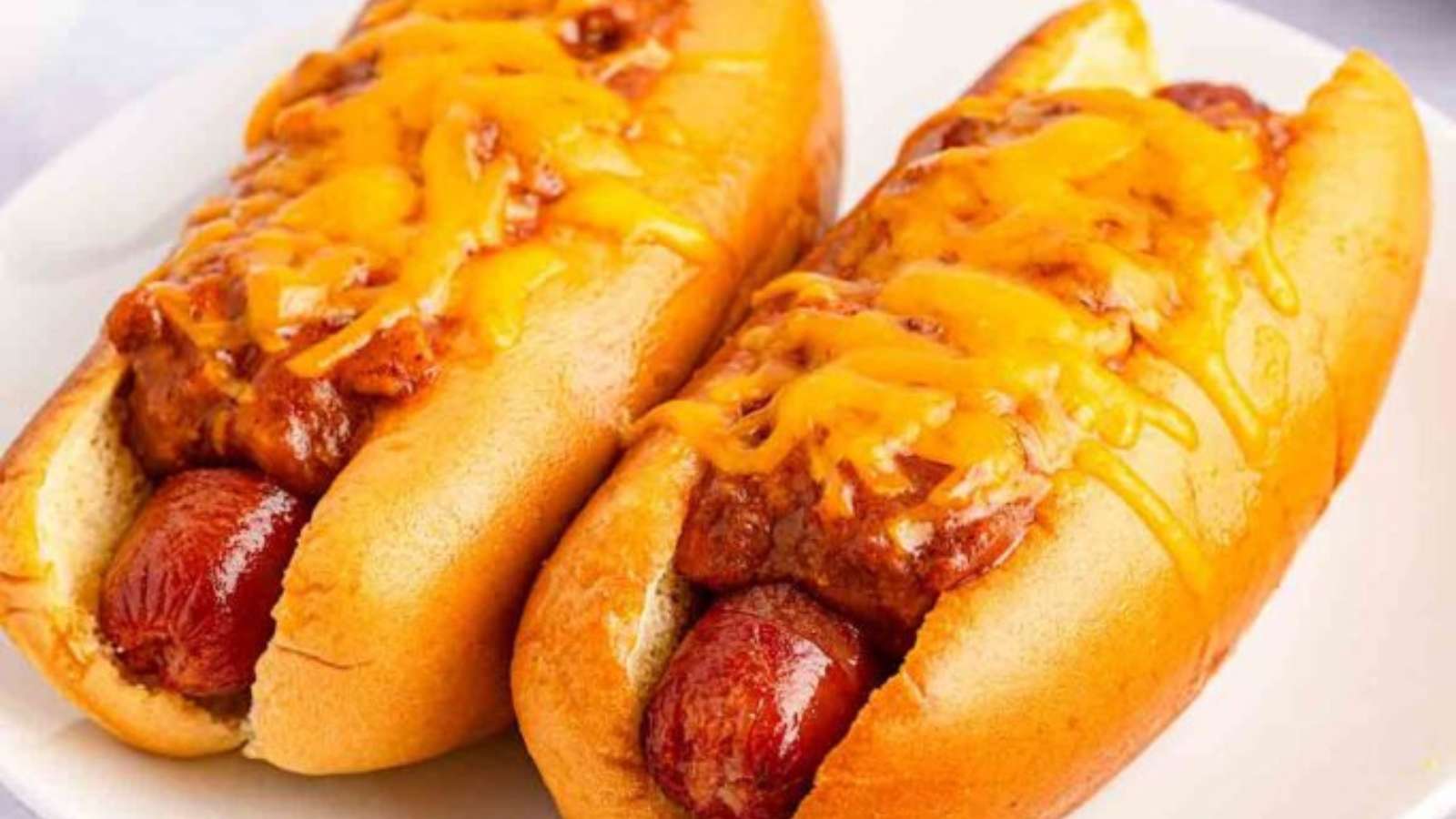 Air Fryer Chili Cheese Dogs recipe by Air Fryer Yum.