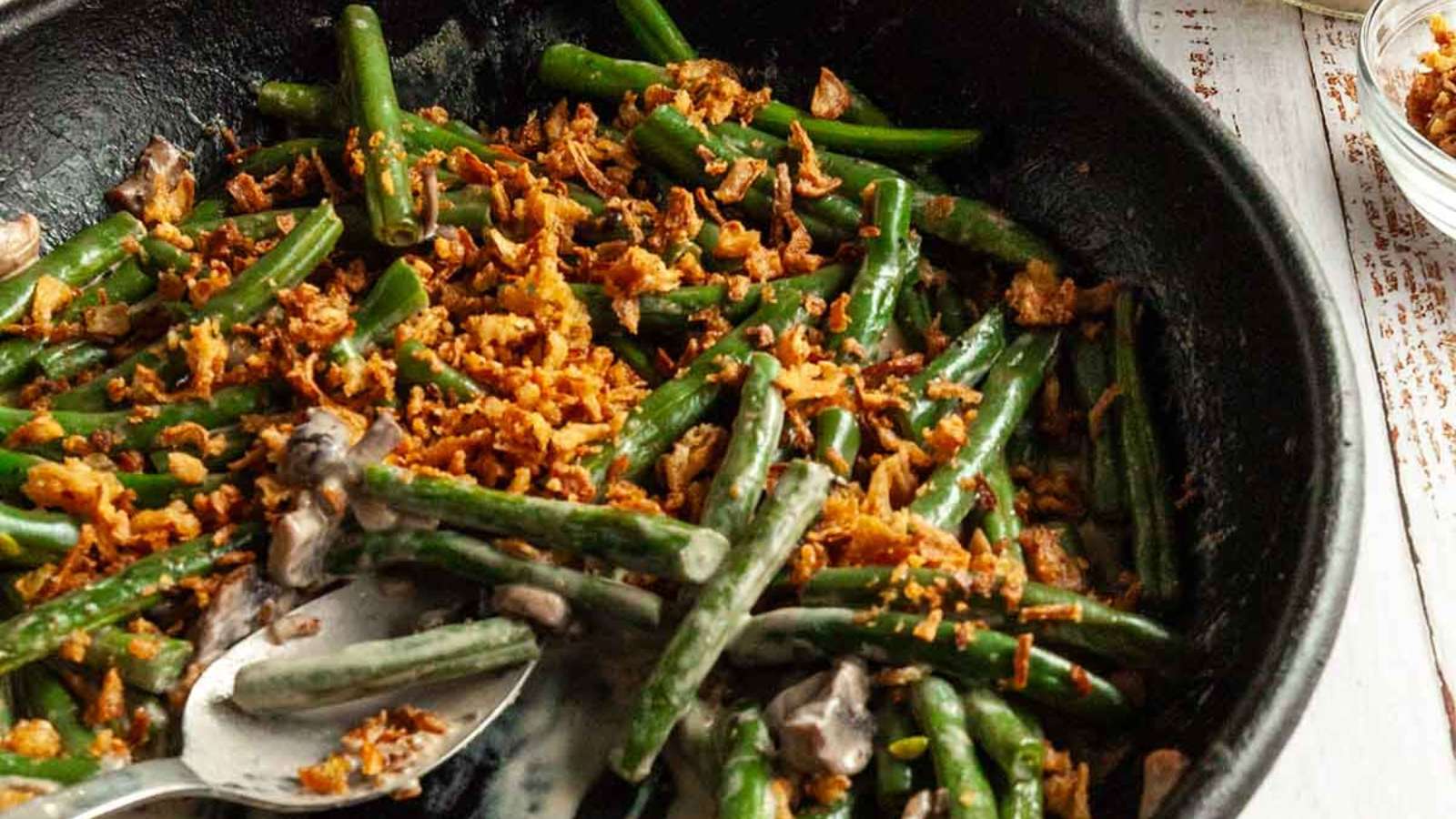 Skillet Green Bean Casserole recipe by CAMP.GRILL.EAT..