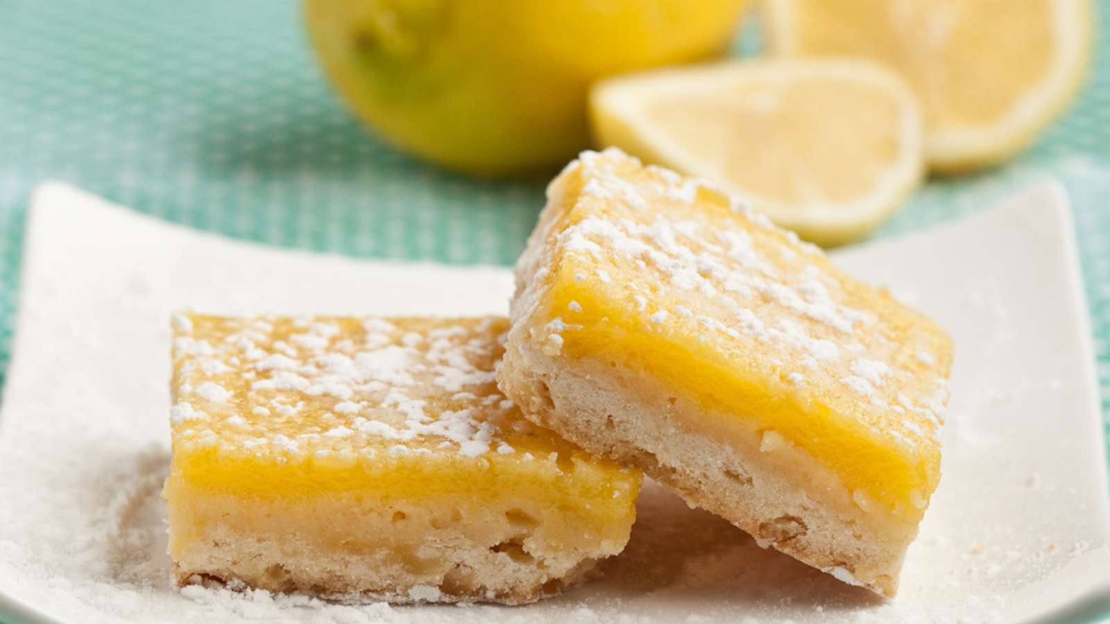 Lemon Bars with Shortbread Crust recipe by Chew Out Loud.
