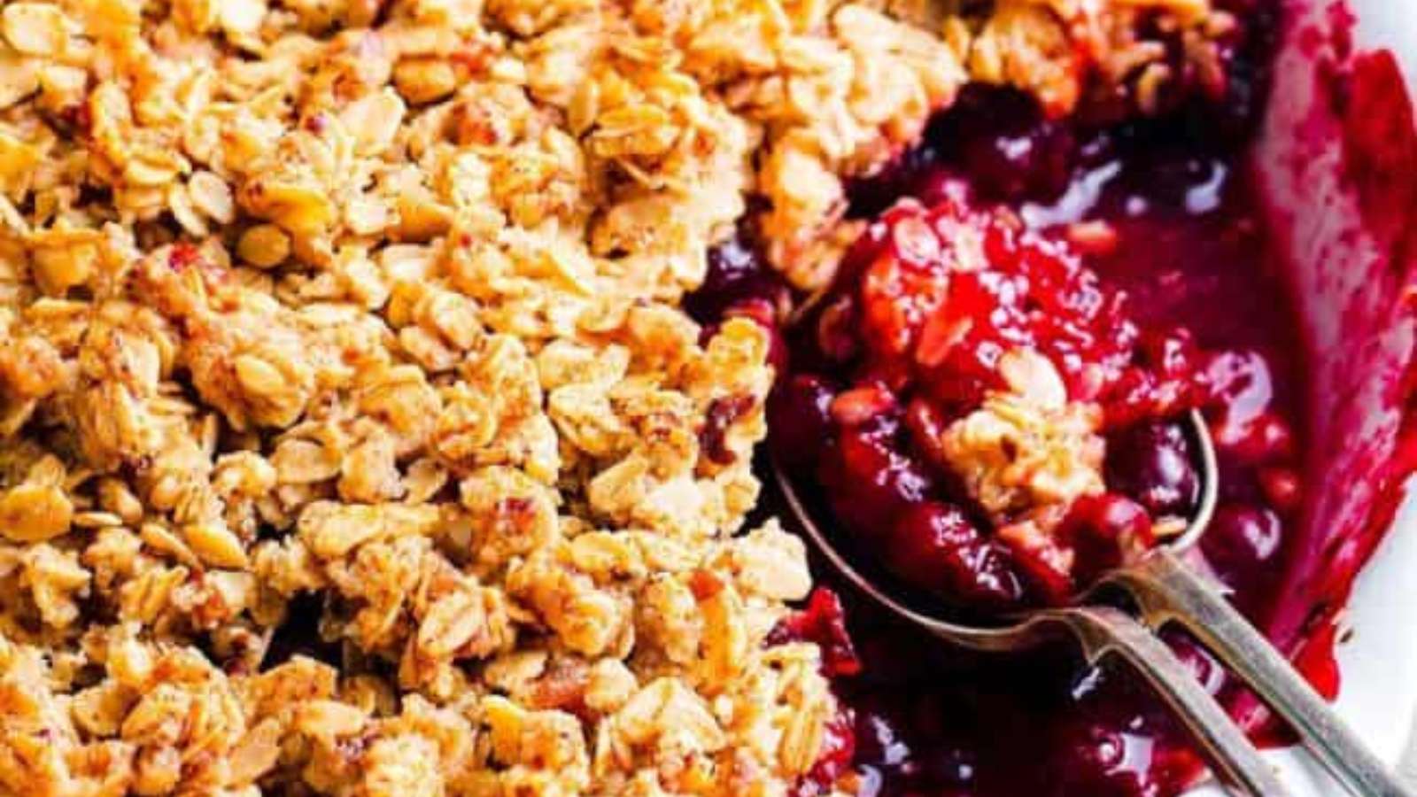 Cherry Crumble recipe by Erren’s Kitchen.