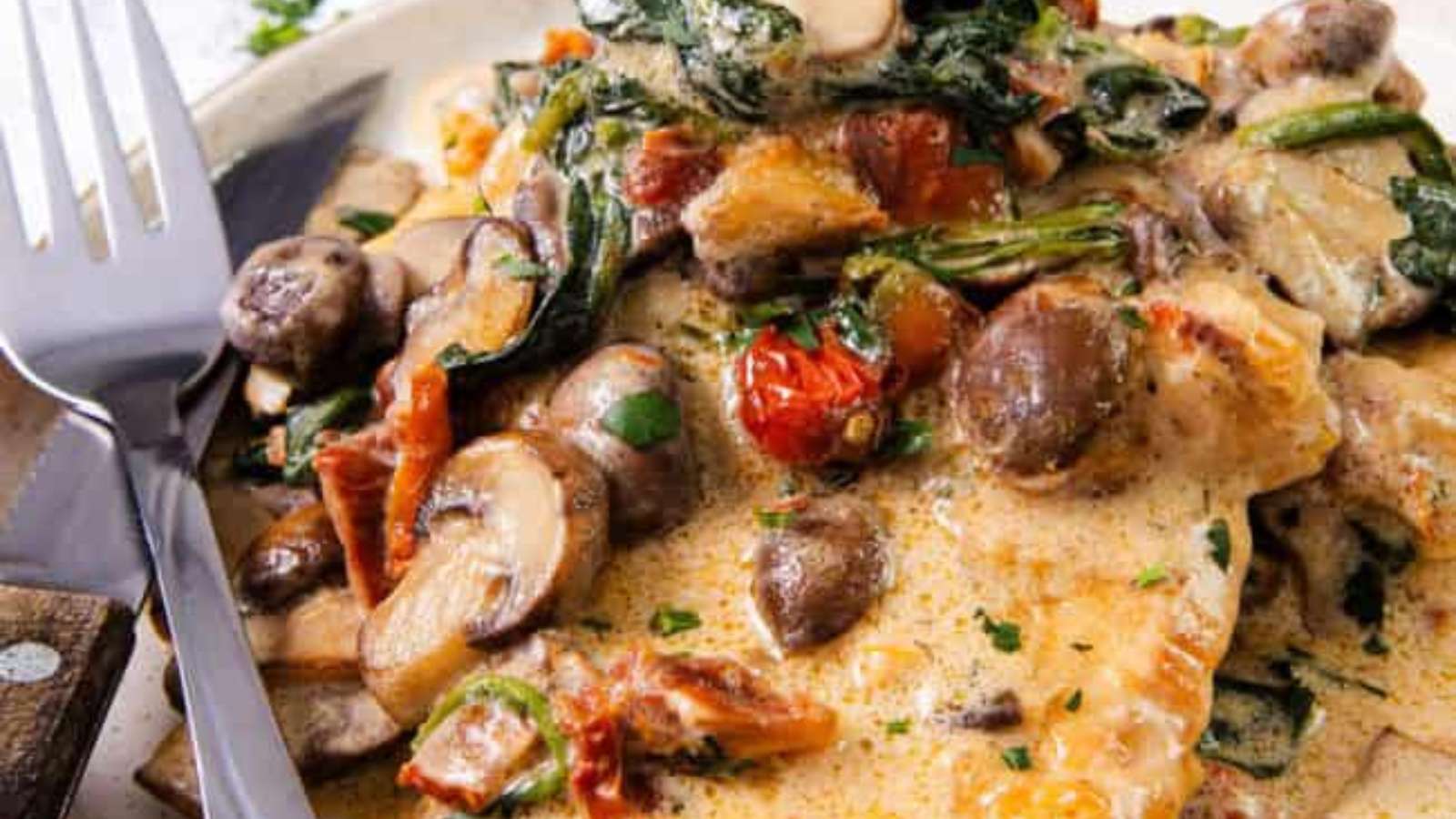 Creamy Tuscan Chicken recipe by Erren’s Kitchen.