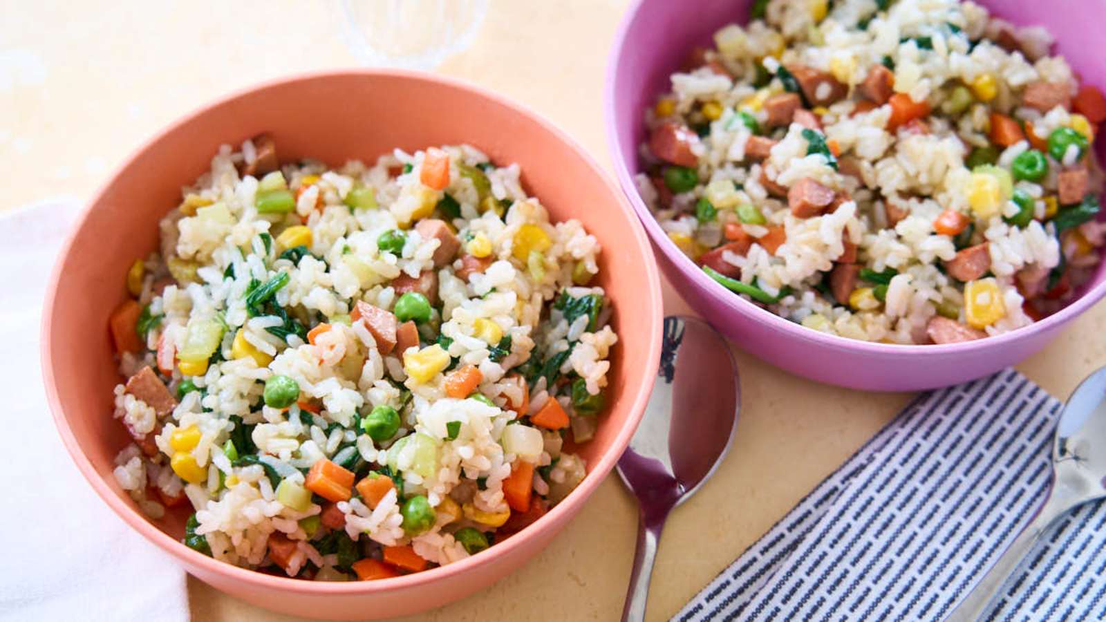 Leftover Hot Dog Fried Rice recipe by Home Time Activities.