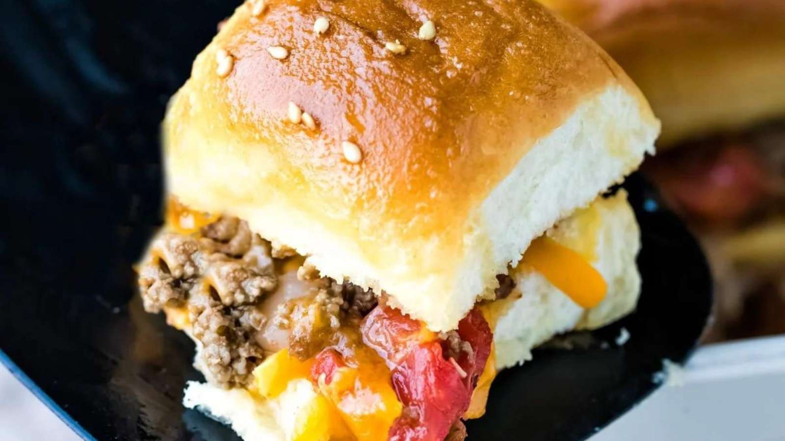 Cheeseburger Sliders recipe by I Heart Eating.