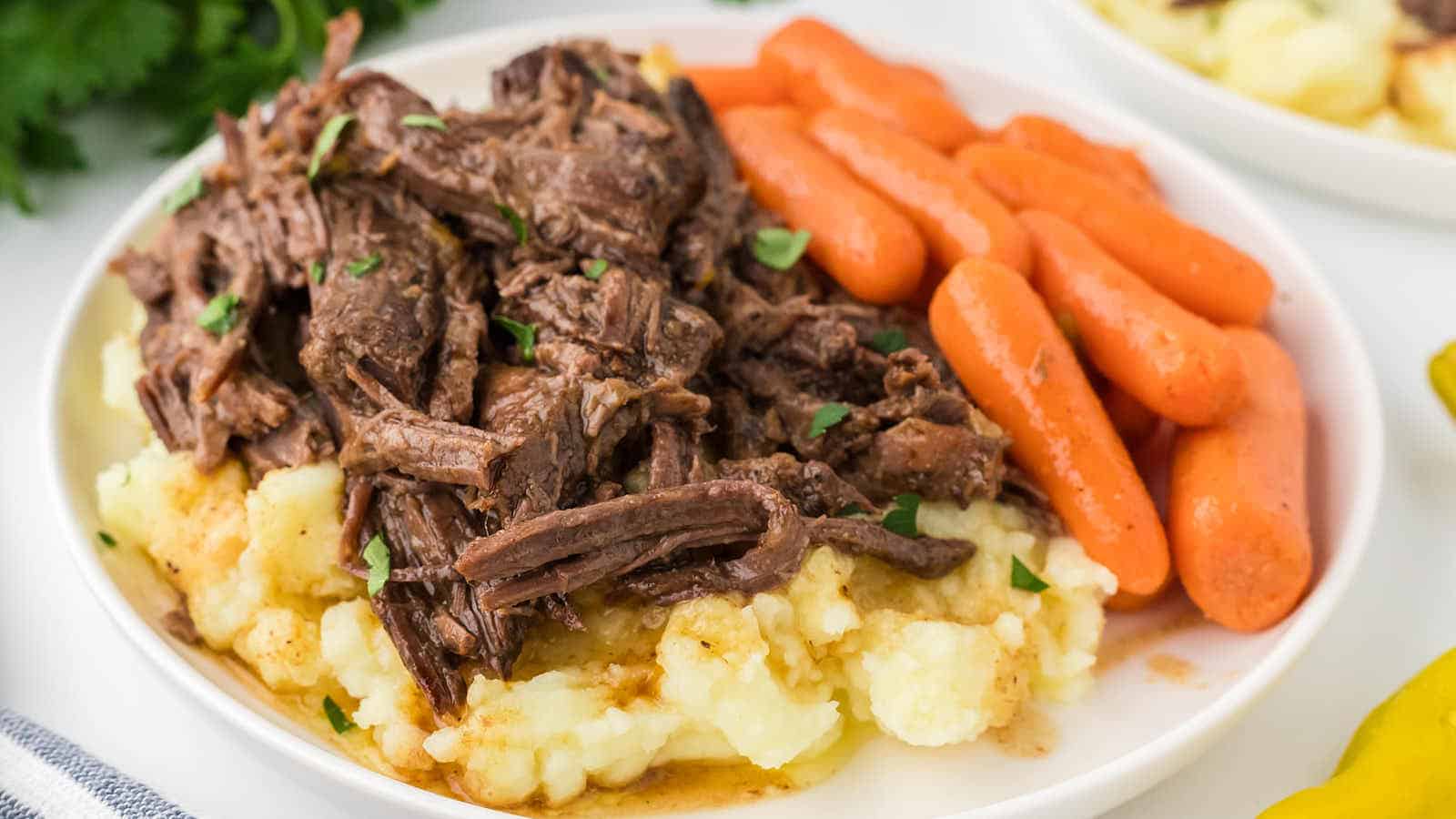 Mississippi Pot Roast recipe by Cheerful Cook.