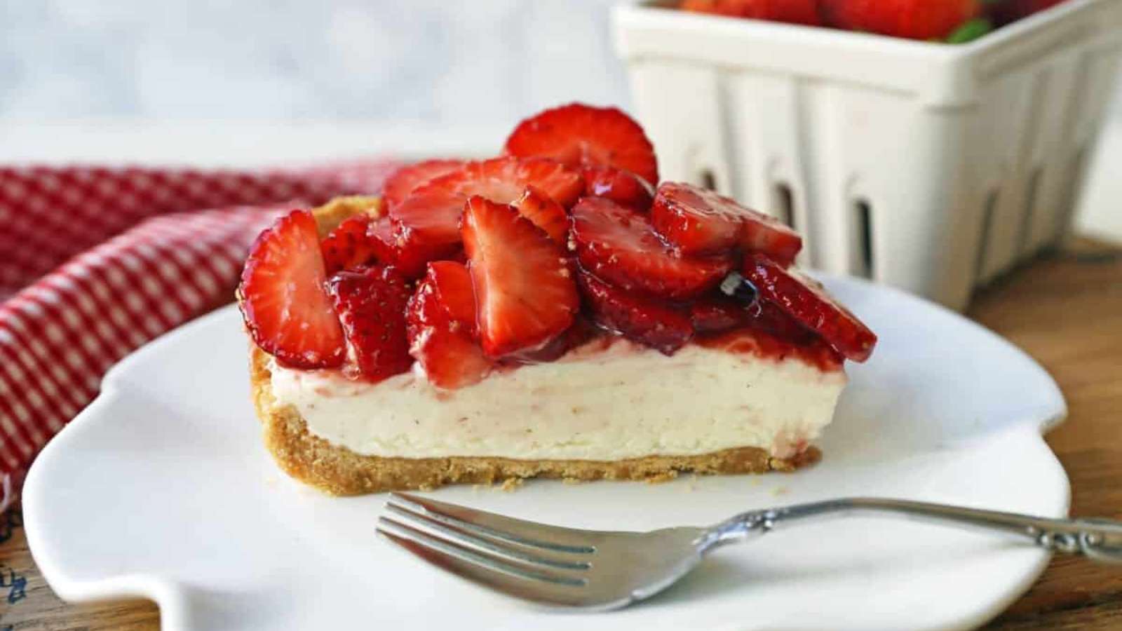 Strawberry Cream Cheese Pie recipe by Modern Honey.