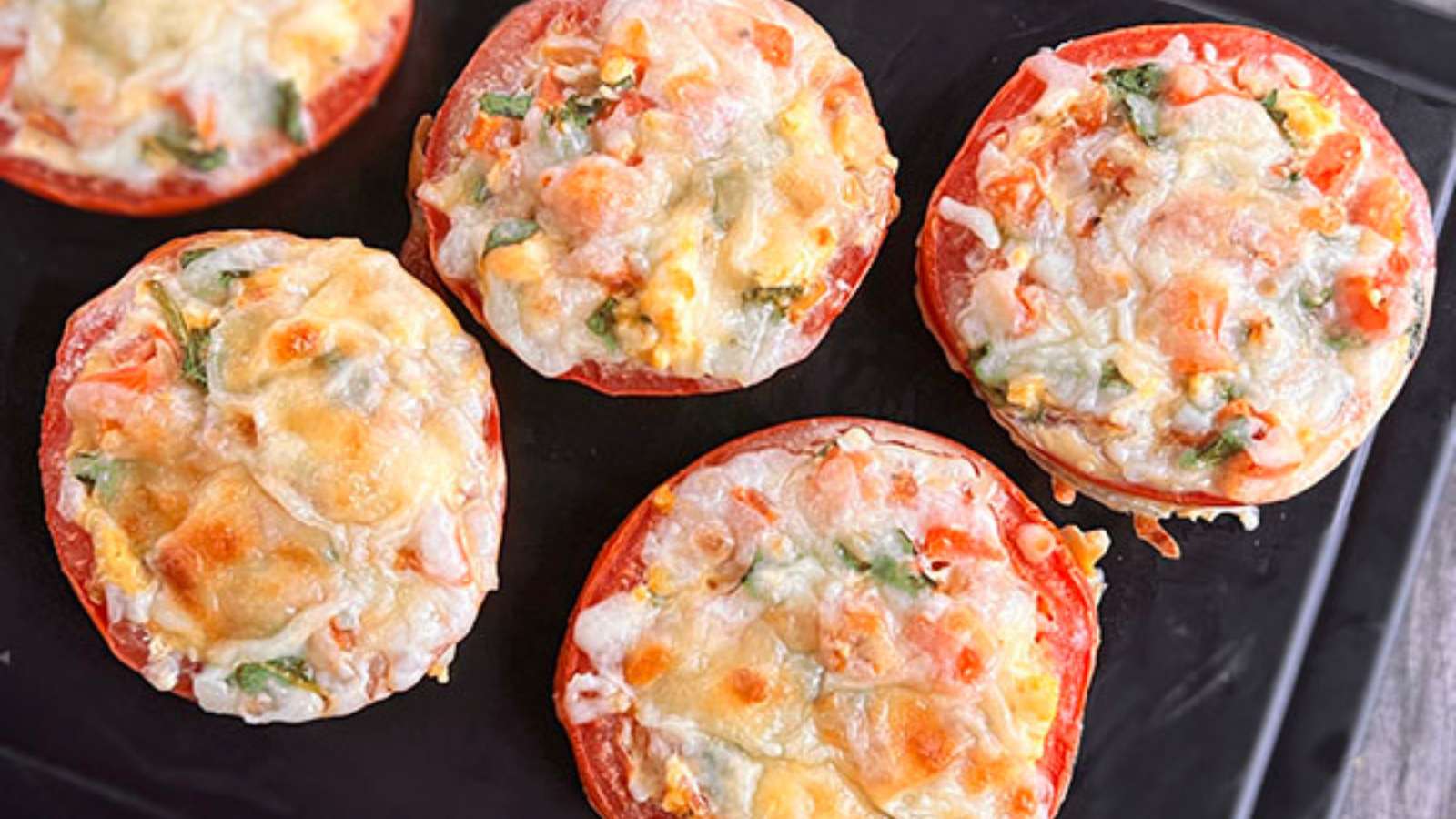 Baked Tomatoes with Cheese recipe by My Delicious Meals.