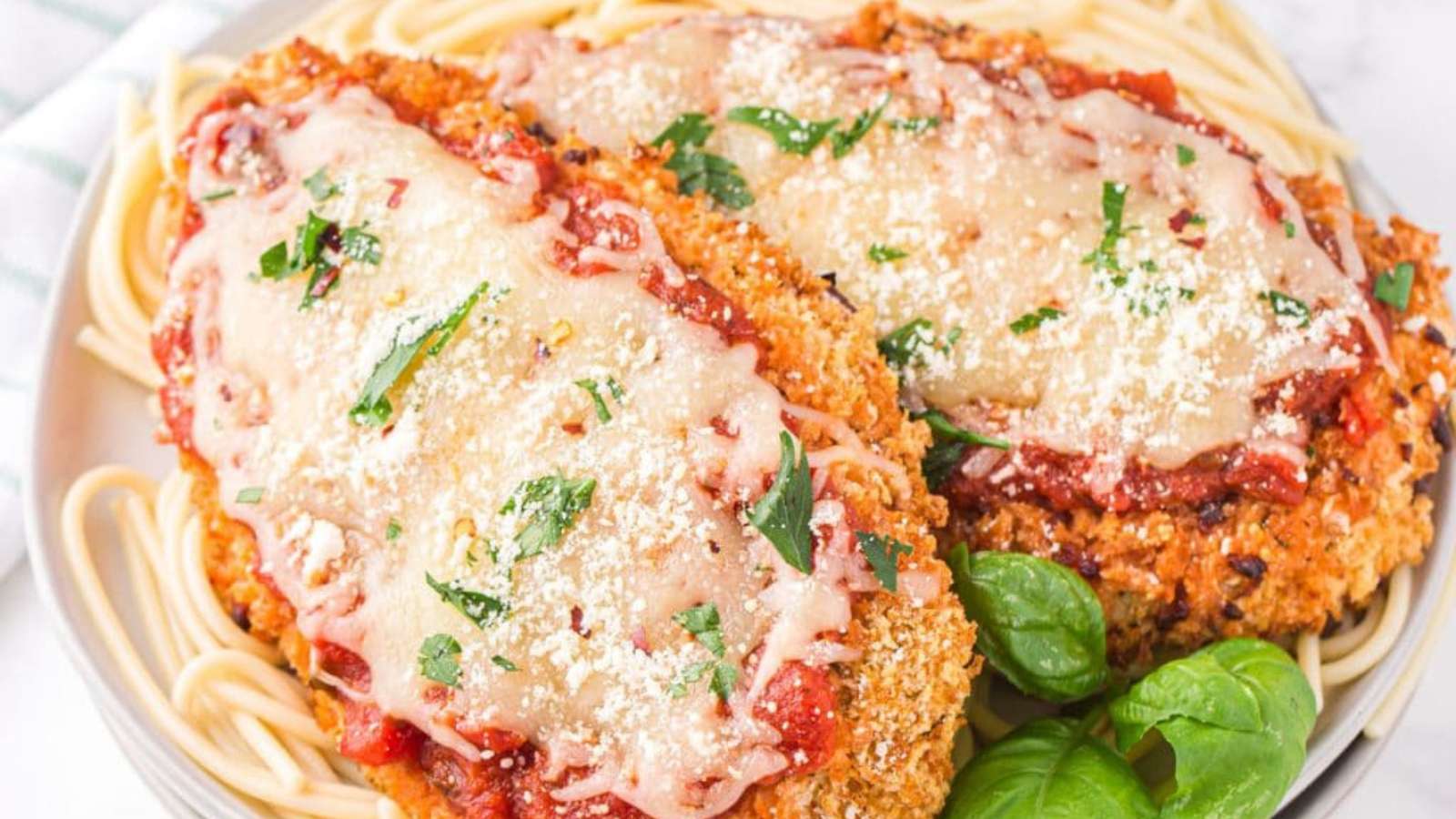 Air Fryer Chicken Parmesan recipe by Princess Pinky Girl.