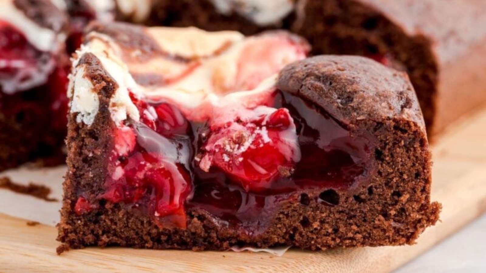 Cherry Cheesecake Brownies recipe by Princess Pinky Girl.