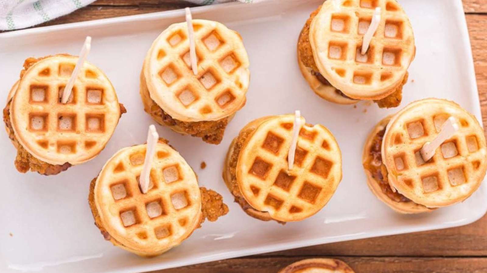 Chicken And Waffle Sliders recipe by Princess Pinky Girl.